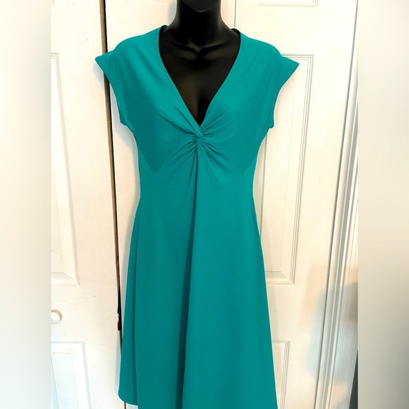 Patagonia Dresses & Skirts - PATAGONIA Womens Bandha Dress Teal Twist Front Cap Sleeves Stretch Size Medium
